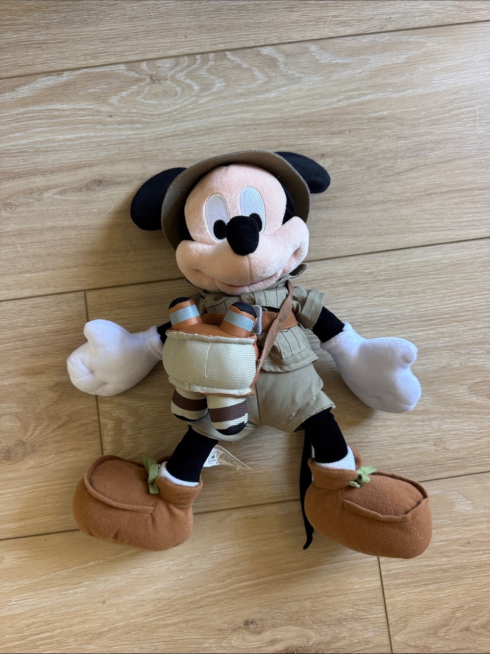 Mickey Mouse Safari Explorer Plush Toy - Brown & Khaki